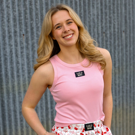 Light Pink Lulu Mac Solid Tank