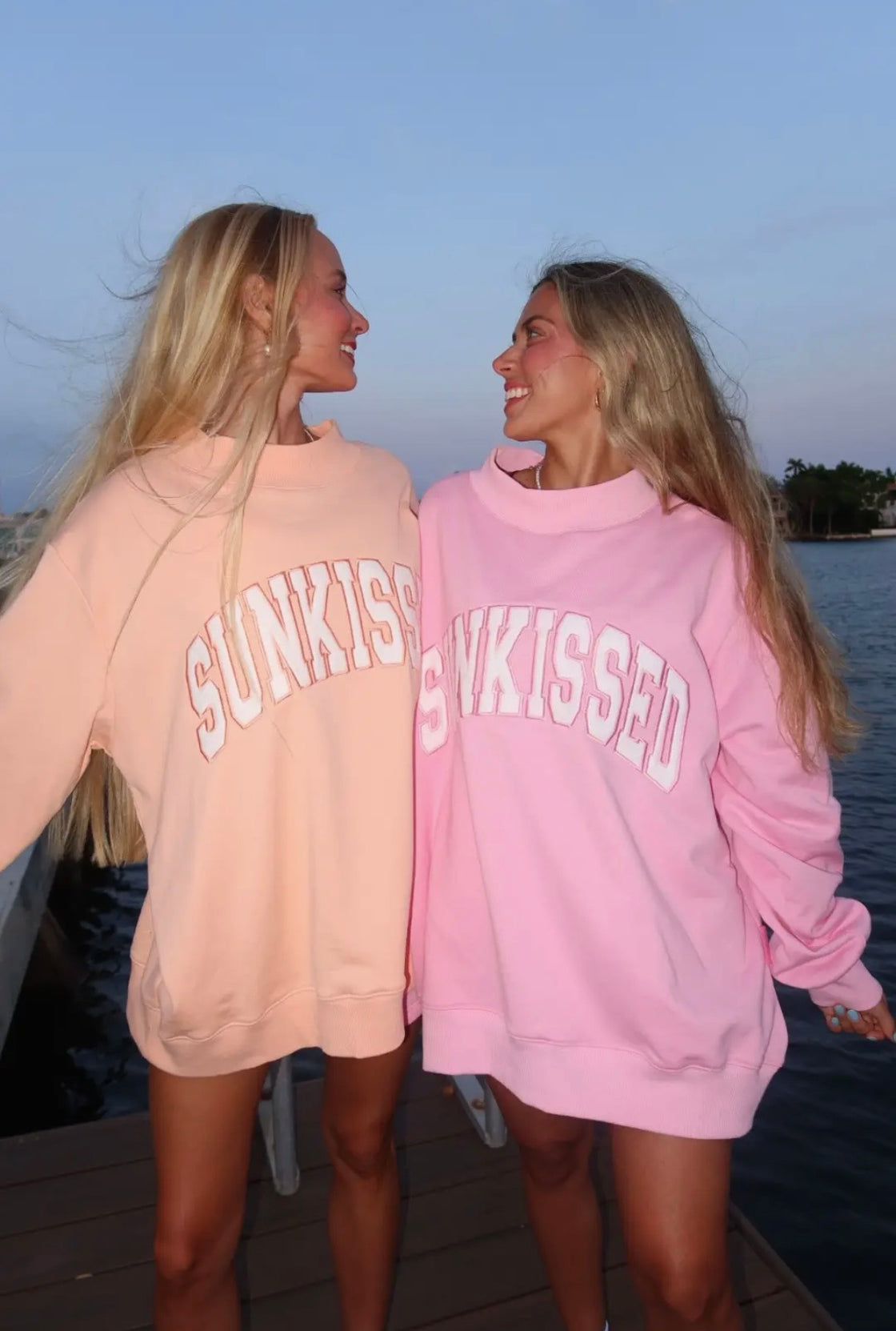 Lottie Pink Sun-kissed Mockneck
