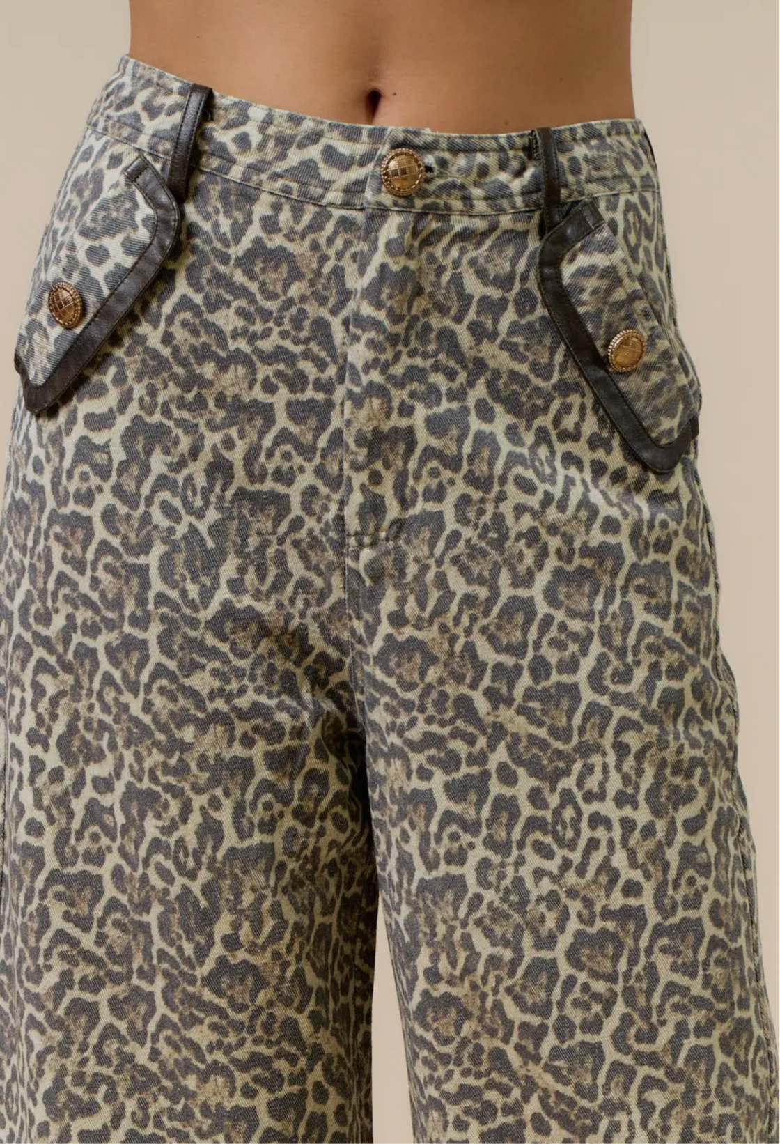 Leopard Denim