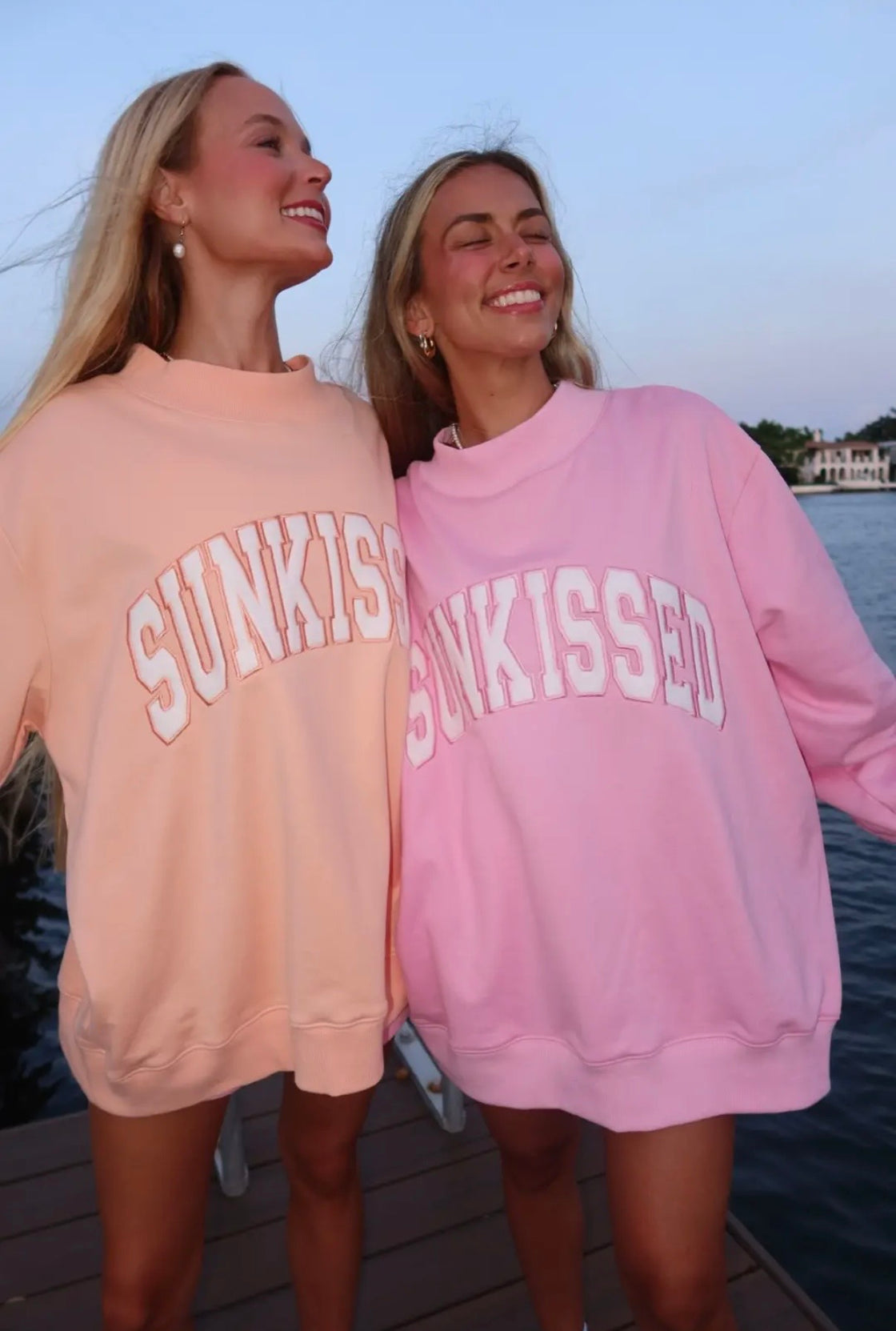 Lottie Pink Sun-kissed Mockneck