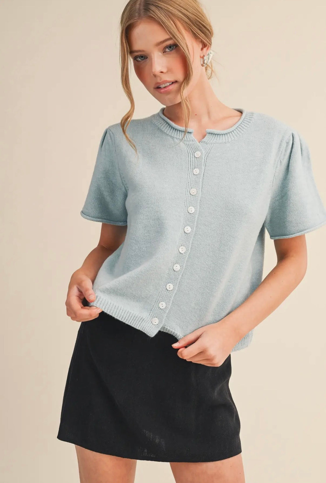 Light blue Sweater Top