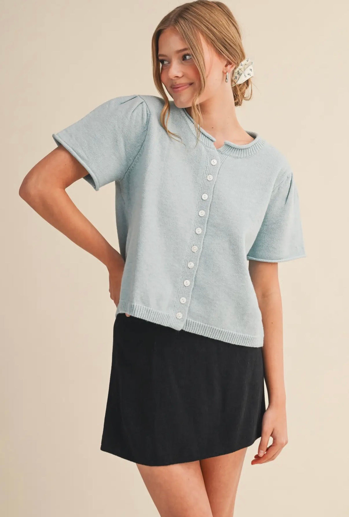 Light blue Sweater Top