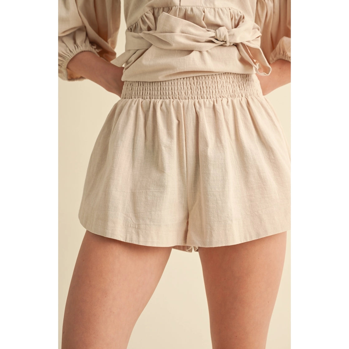 The "Caroline" Button-Down Blouse and Shorts Sets