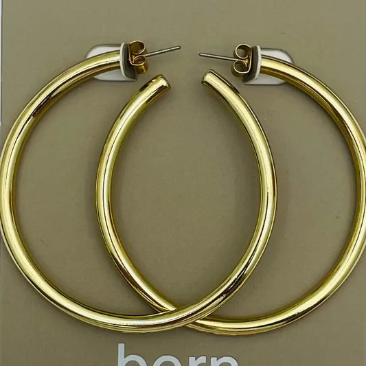 Classic Hoop (Bright Matte Gold) BER252