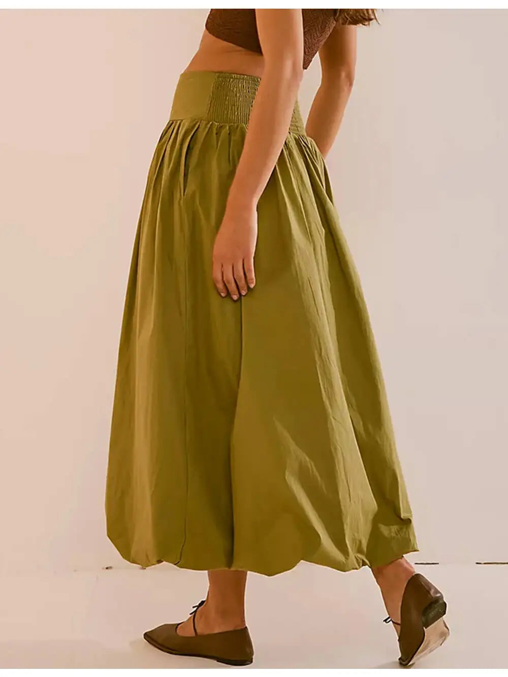 Palms Wide Waistband Skirt