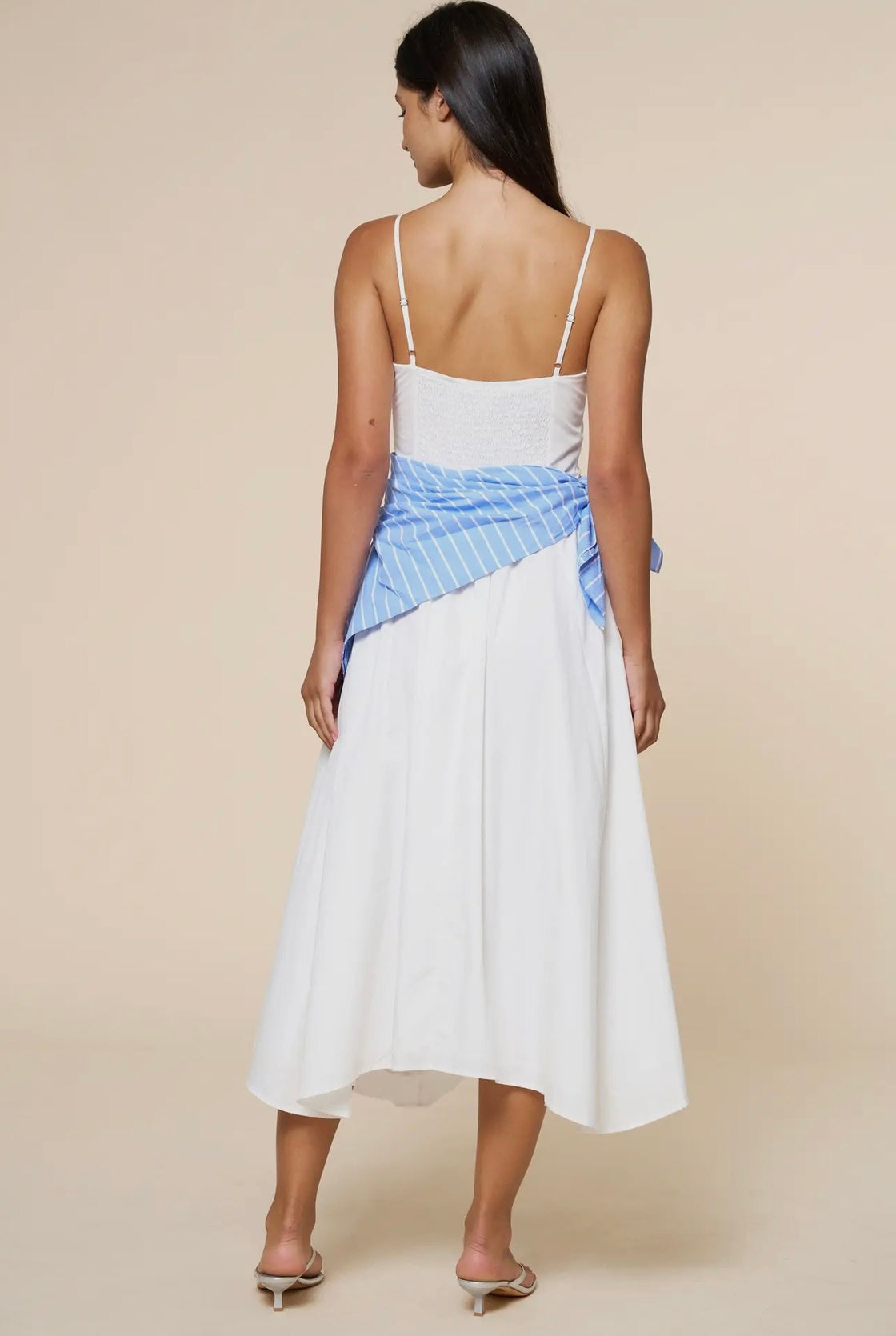 Stripe Waist Bandana Sleeveless Tie
Maxi Dress