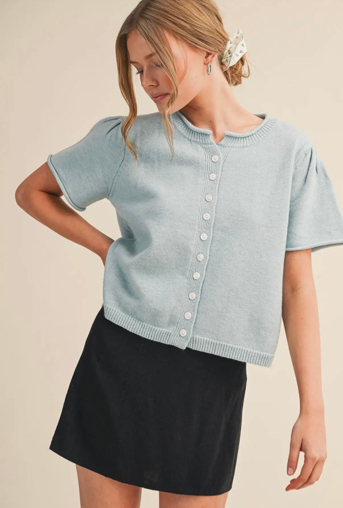 Light blue Sweater Top
