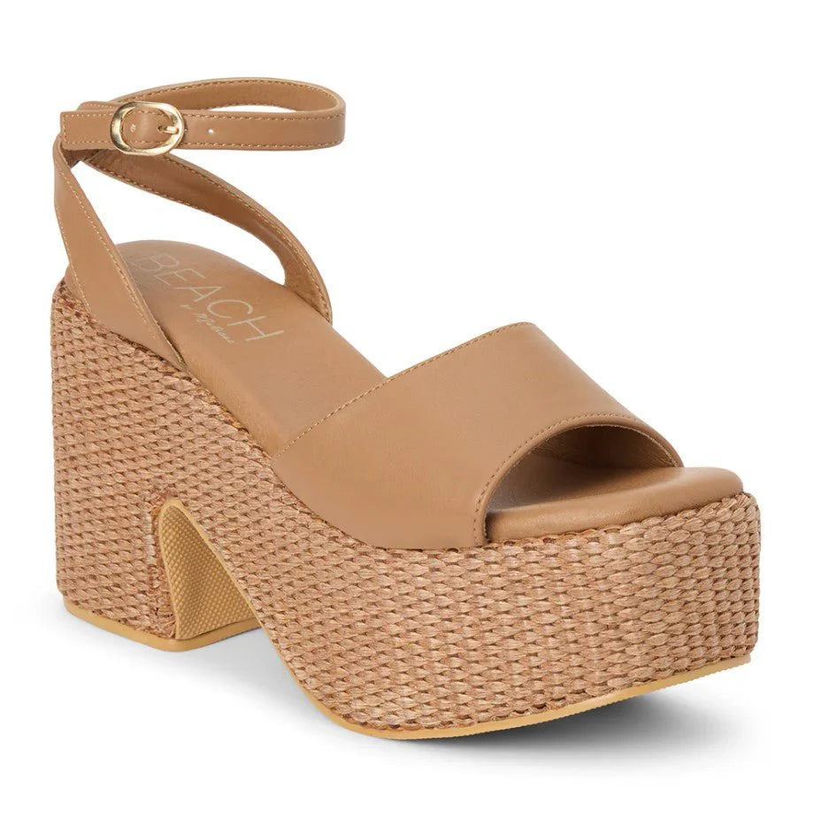MATISSE Cognac Arden Platform Heels