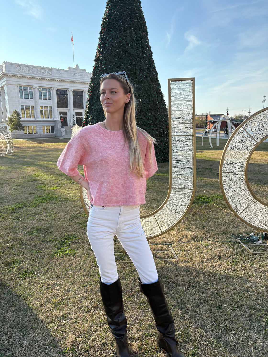 Soft Knit Cropped Sweater Top