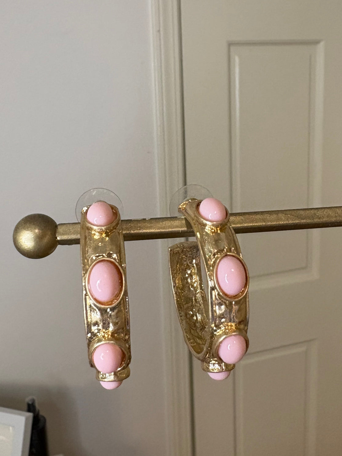 Blush Bloom Hoops
