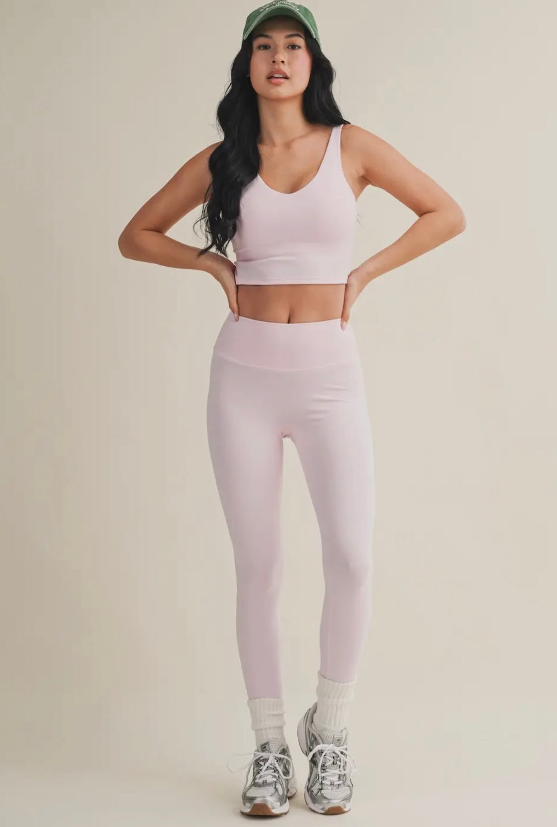 Pink Aligned performance high-rise leggings