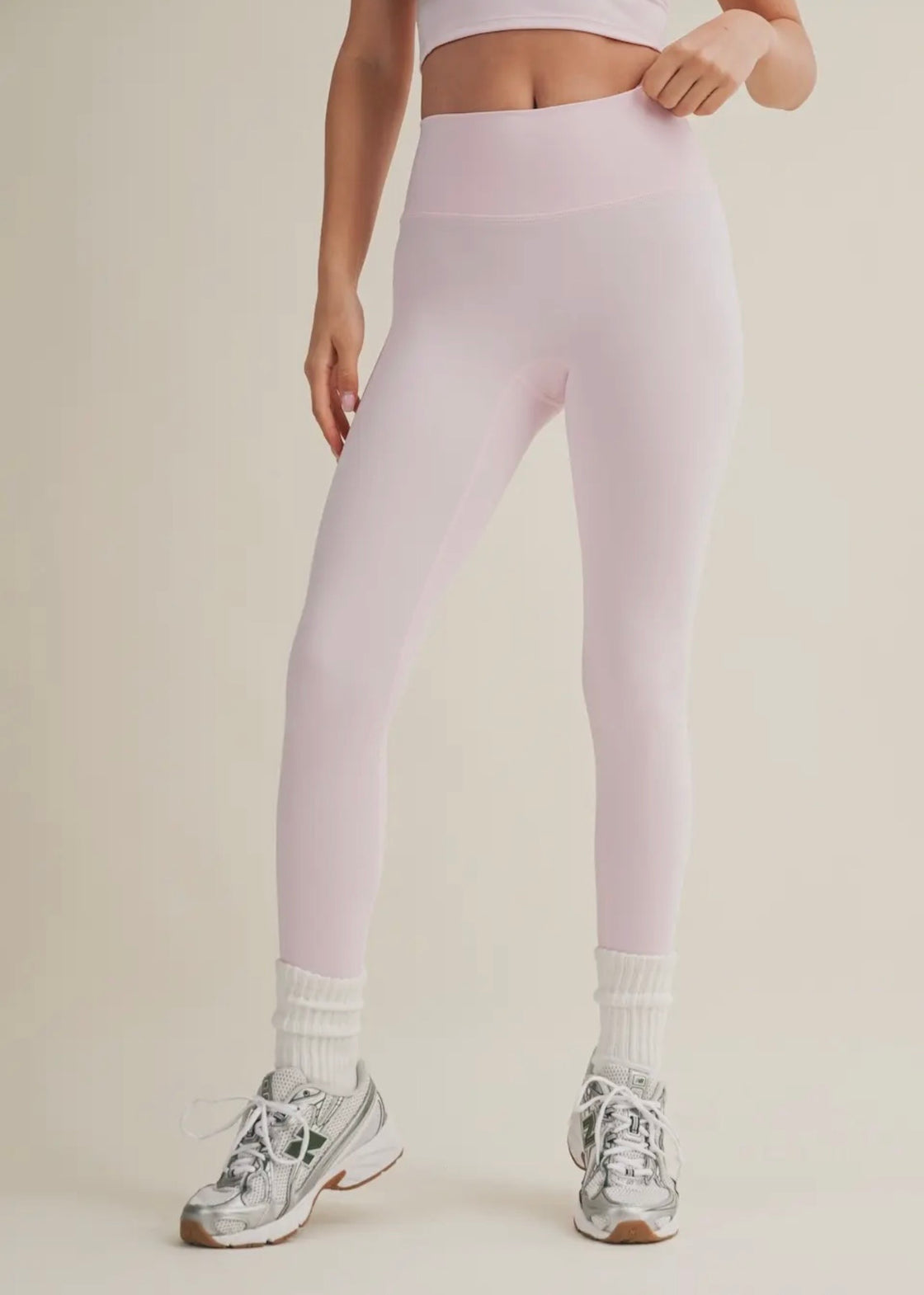 Pink Aligned performance high-rise leggings