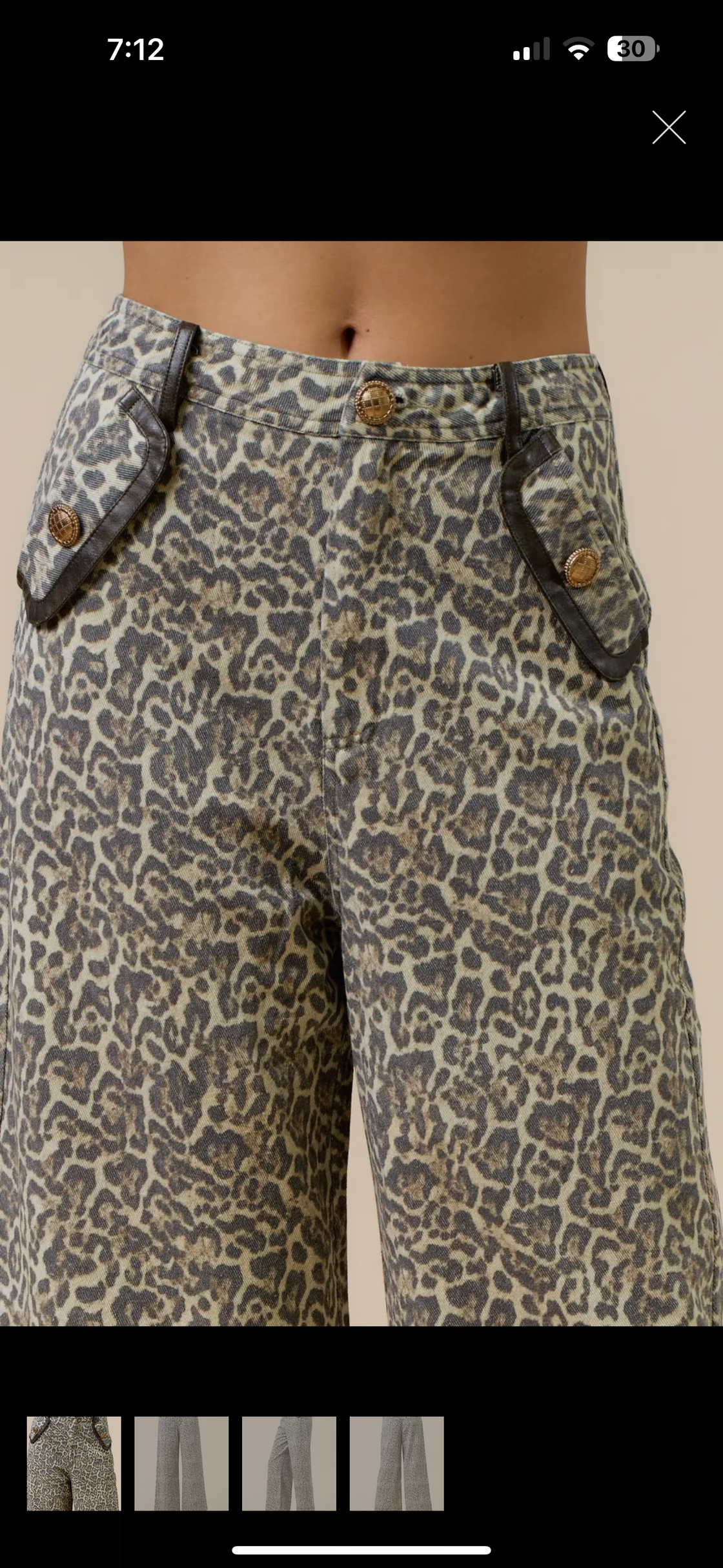 Leopard Denim