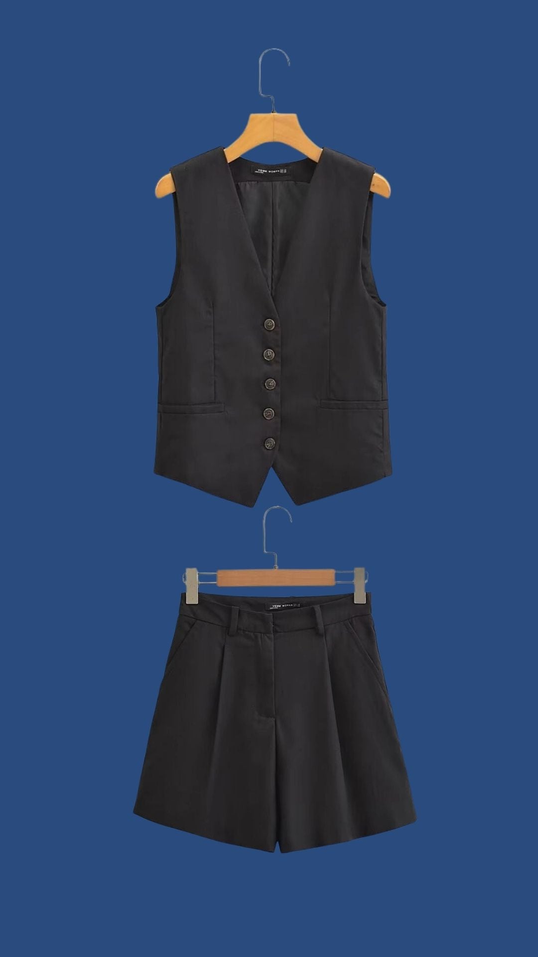 2-Piece Casual Vest Top and Shorts Set