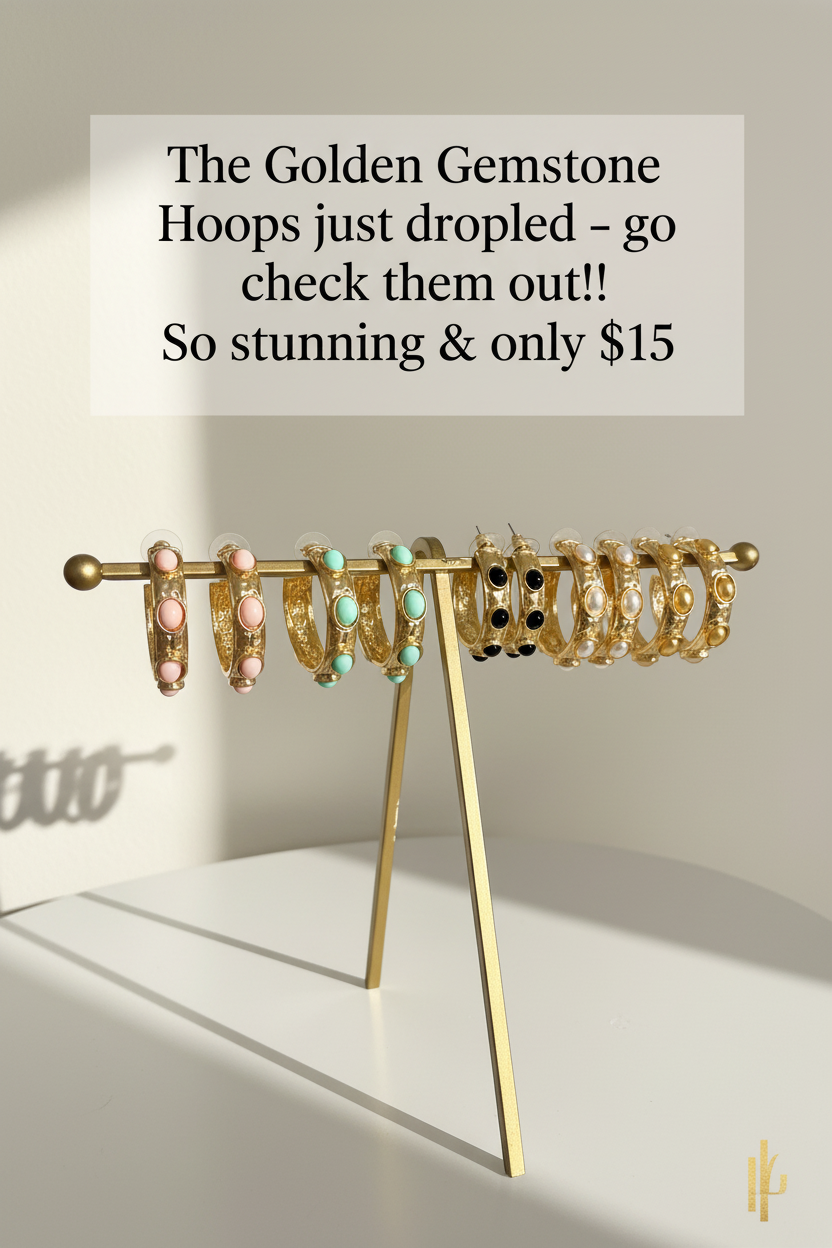 Blush Bloom Hoops