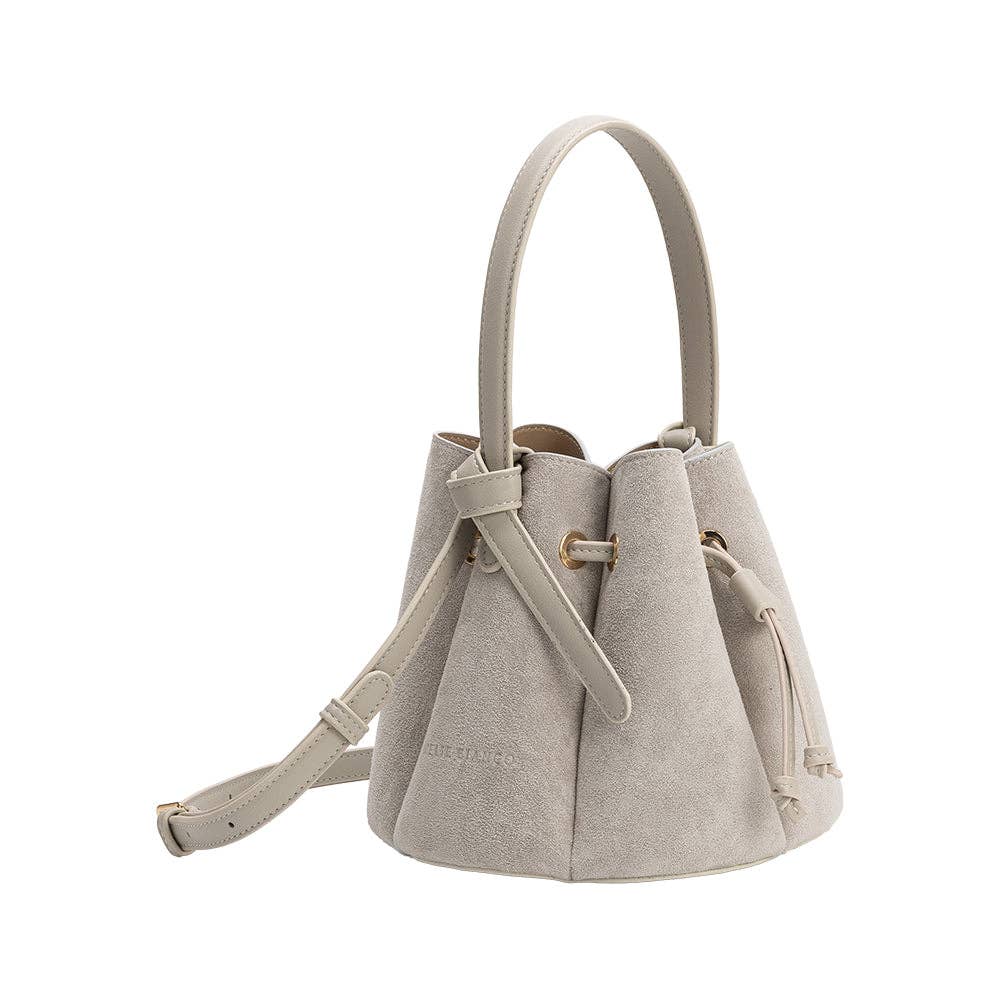 The Sutton Suede Bucket Bag