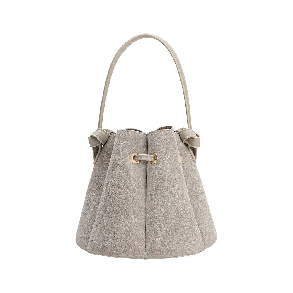The Sutton Suede Bucket Bag