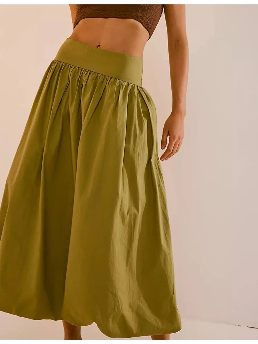 Palms Wide Waistband Skirt