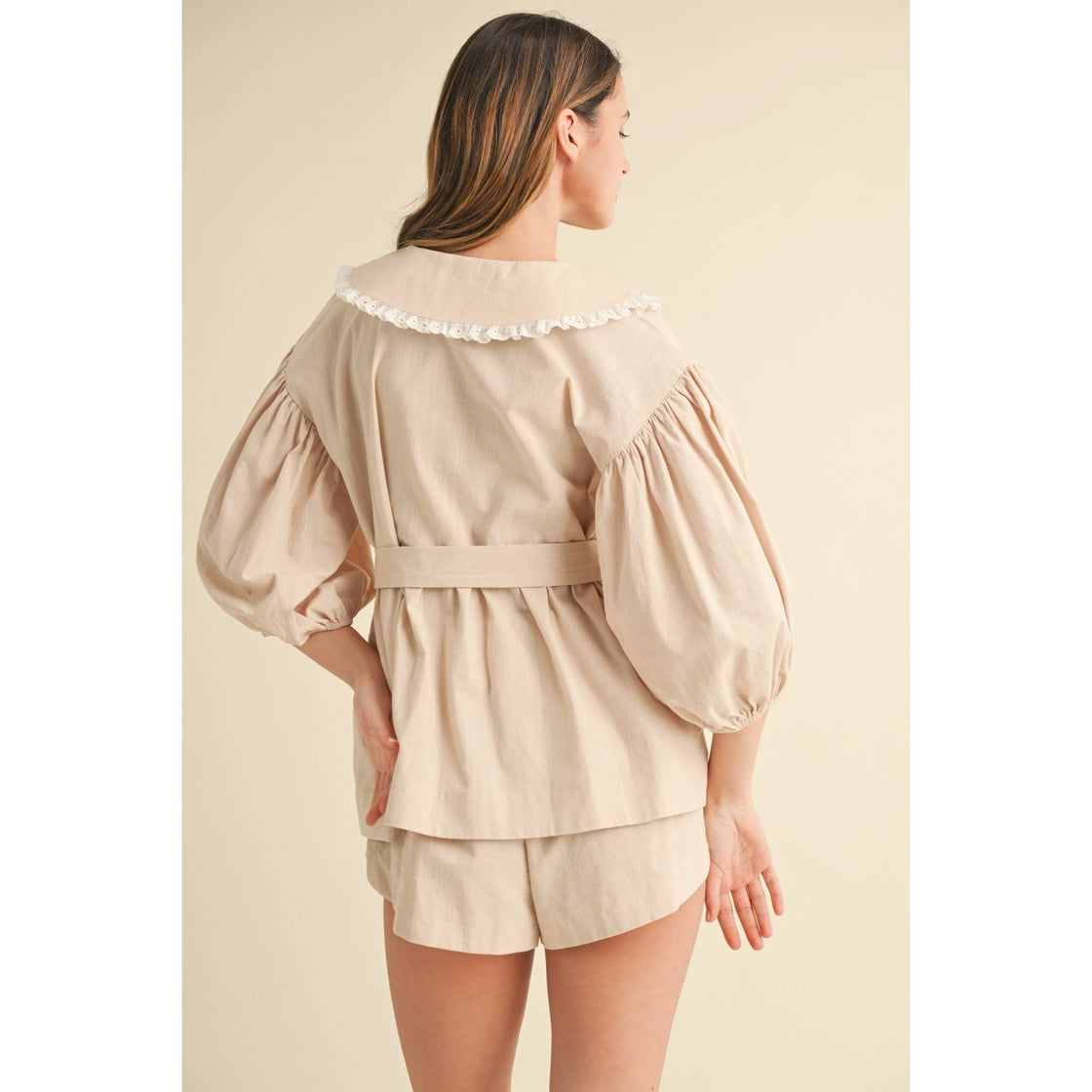 The "Caroline" Button-Down Blouse and Shorts Sets