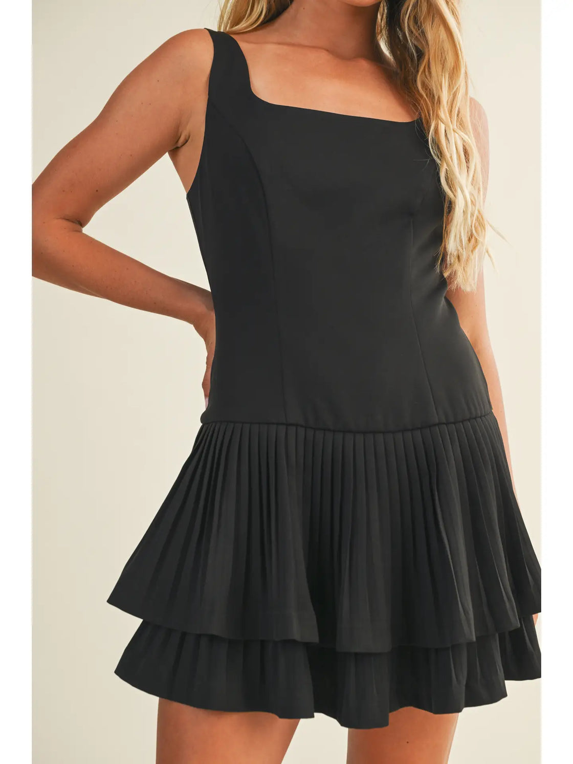 Lauren Layered Pleated Dress