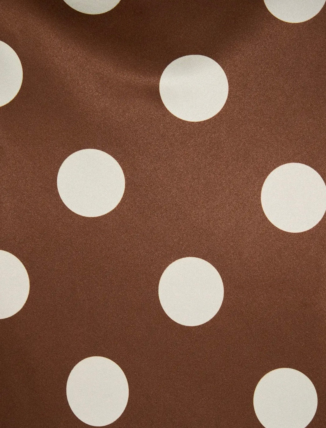 The Delilah Polka Dot Maxi Skirt – Chocolate Brown 🤎🤍
