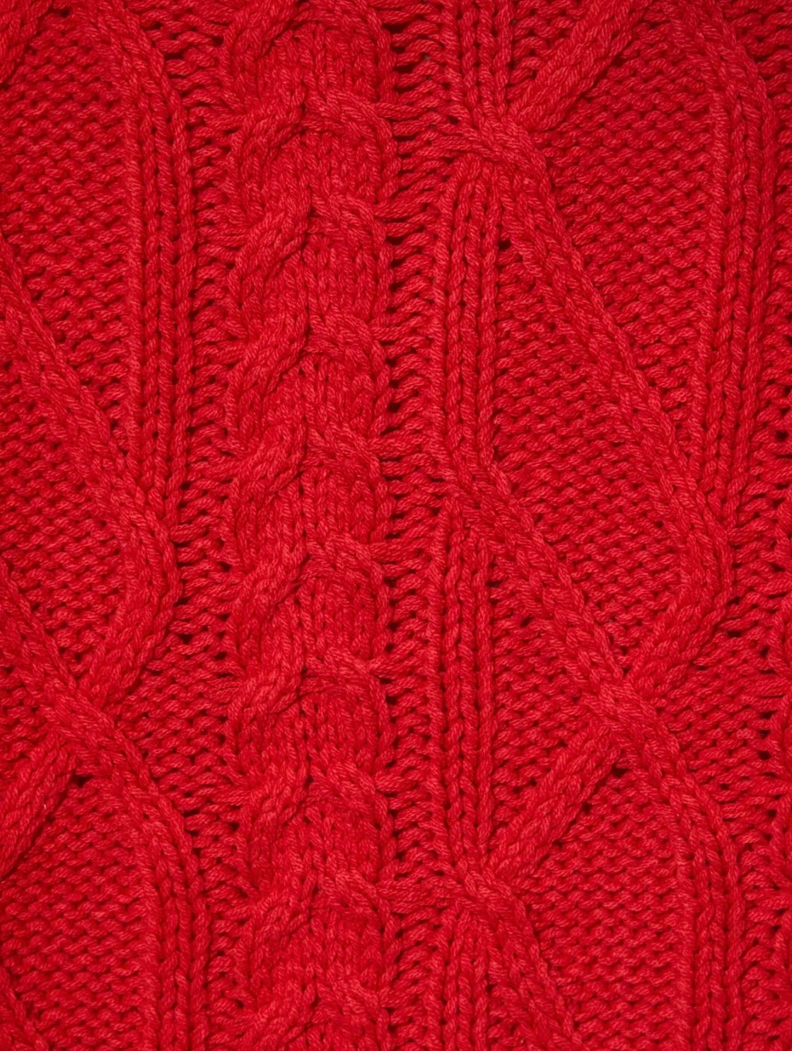 The Kennedy Cable Knit Sweater – Red ❤️✨