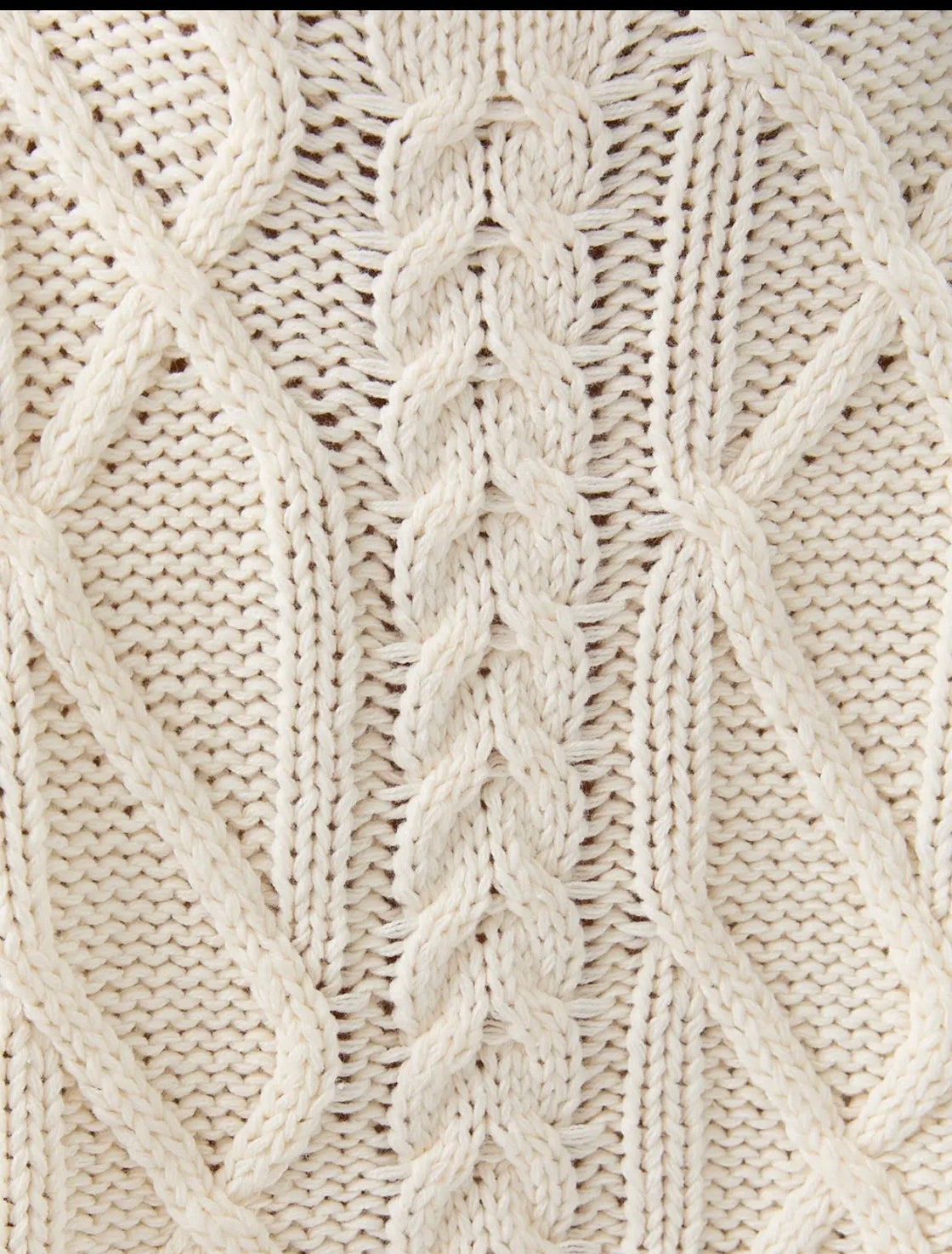The Mary Jane Cable Knit Sweater – Ivory 🤍✨