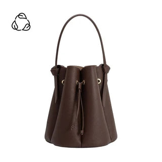 The Blair Bucket Bag – Chocolate Brown