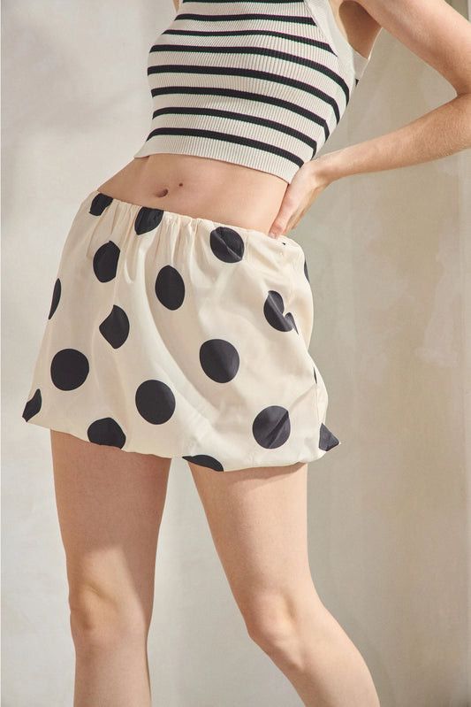 Polka Dot Bubble Skirt